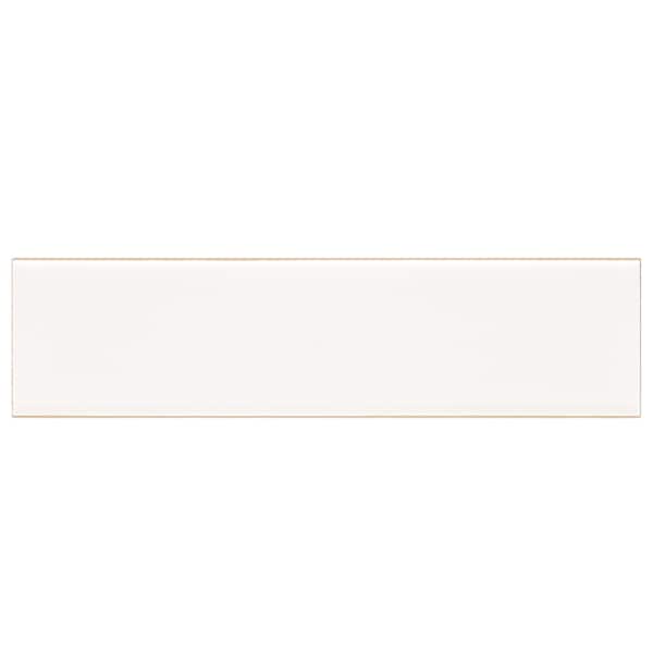 Msi Metro White Bullnose 2'' X 8'' Glossy Ceramic Wall Tile, 15PK - ZOR-PT-TR-0253
