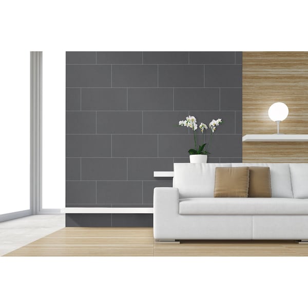 Msi Dimensions Graphite 12 X 24 Matte Porcelain Floor And Wall Tile, 8PK - ZOR-PT-0690