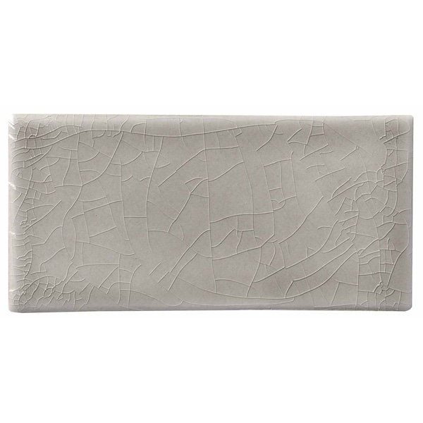 Msi Dove Gray Handcrafted 3 In. X 6 In. Glossy Ceramic Gray Subway Tile, 8PK - ZOR-MD-T-0116