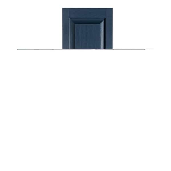 Mr Mxyzptlk Perfect Shutters IR521559004 Premier Raised Panel Exterior Decorative Shutters; Bedford Blue - 15 x 59 in. - IR521559004