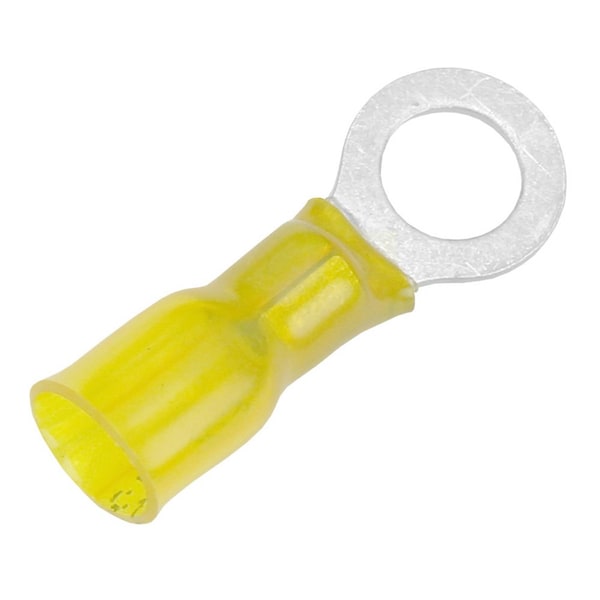 Terminal de anillo termocontraíble Pacer 12-10 AWG - Tamaño de perno de 5/16 pulgadas - Paquete de 25 - TE10-56R-25