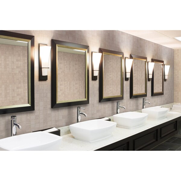 Msi Praia Crema 12 In. X 12 In. X 9Mm Glazed Ceramic Mesh-Mounted Mosaic Tile, 8PK - ZOR-MD-0473