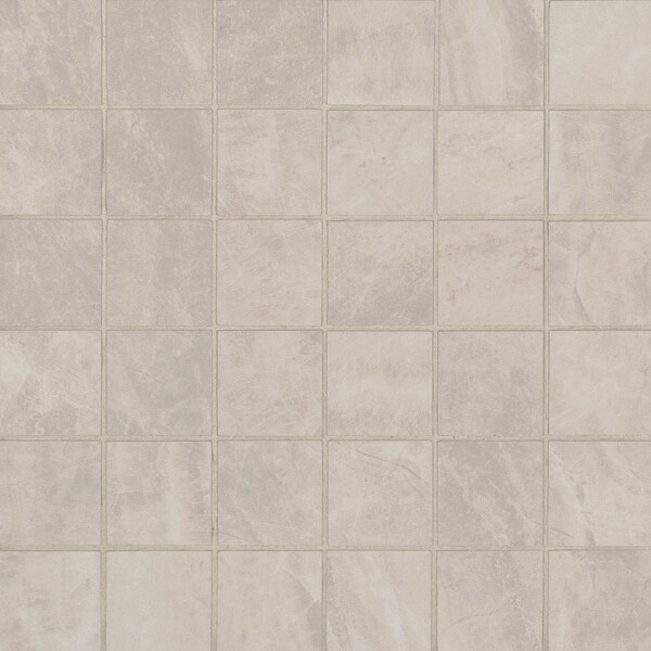 Msi Praia Crema 12 In. X 12 In. X 9Mm Glazed Ceramic Mesh-Mounted Mosaic Tile, 8PK - ZOR-MD-0473