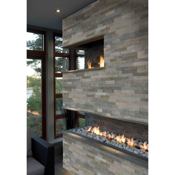 Msi Sedona Grey Splitface Ledger Corner SAMPLE Natural Quartzite Wall Tile - ZOR-PNL-0065-SAM