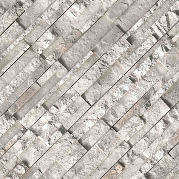 Msi Danbury White Pattern Varying Length Natural Concrete Wall Tile - ZOR-PNL-0169