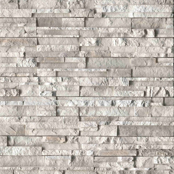 Msi Danbury White Pattern Varying Length Natural Concrete Wall Tile - ZOR-PNL-0169