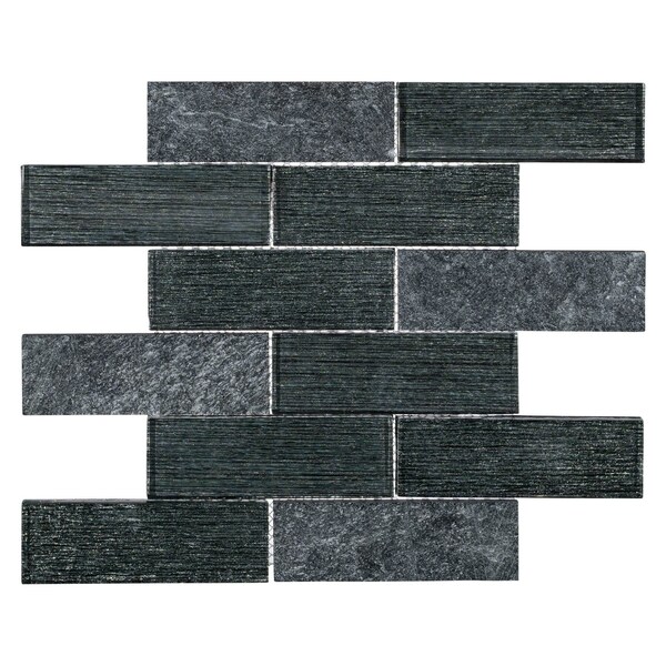 Andova Tiles ANDOVA TILES Bovard 2" x 6" Glass Brick Joint Mosaic Tile - ANDBOV197