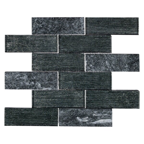 Andova Tiles ANDOVA TILES Bovard 2" x 6" Glass Brick Joint Mosaic Tile - ANDBOV197