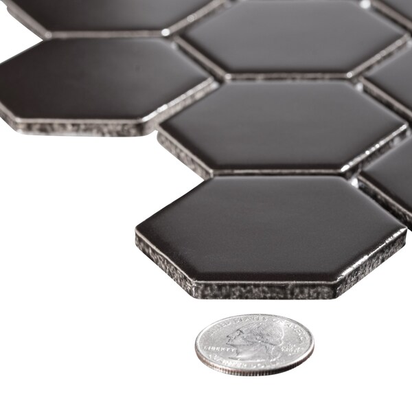 Andova Tiles SAMPLE-2 in. x 2 in. Straight Edge Porcelain Honeycomb Wall & Floor Tile - SAM-ANDSTY844