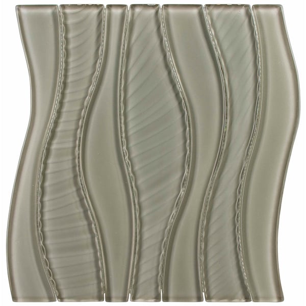 Andova Tiles SAMPLE Curvation 1 x 2 Glass Novelty Mosaic Tile - SAM-ANDCUR329