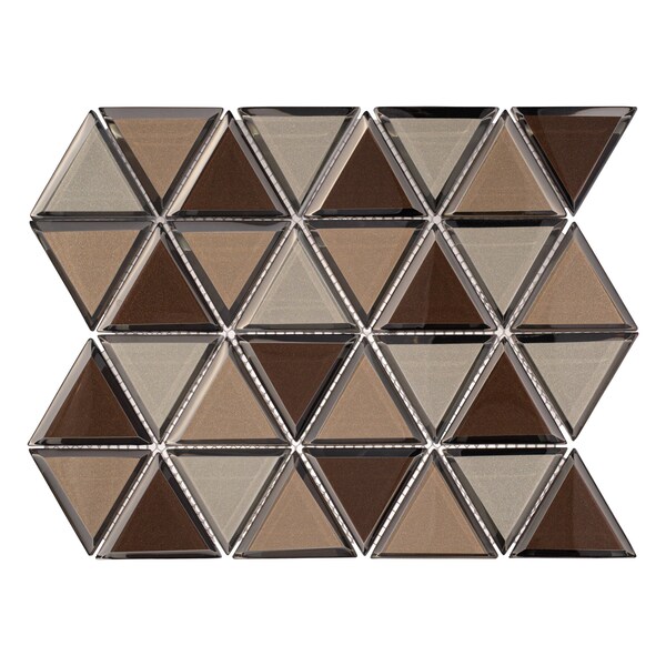 Andova Tiles ANDOVA TILES BLEUM 3" x 3" Beveled Glass Novelty Mosaic Tile - ANDBLE283