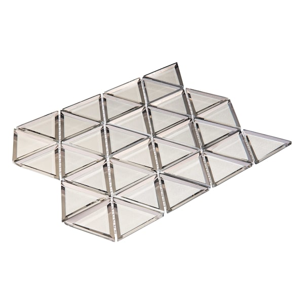 Andova Tiles ANDOVA TILES BLEUM 3" x 3" Beveled Glass Novelty Mosaic Tile - ANDBLE283
