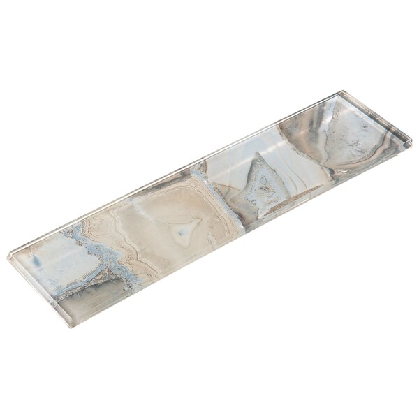 Andova Tiles ANDOVA TILES Myst 3" x 12" Glass Marble Look Subway Wall Tile, PK15 - ANDMYS244