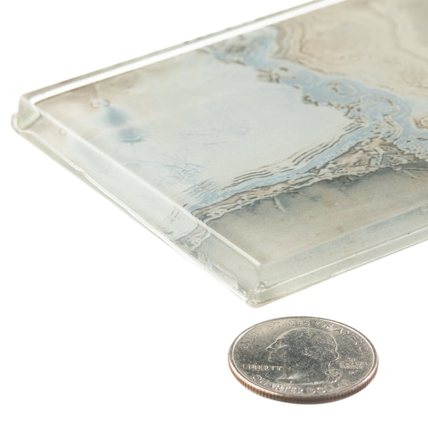 Andova Tiles ANDOVA TILES Myst 3" x 12" Glass Marble Look Subway Wall Tile, PK15 - ANDMYS244