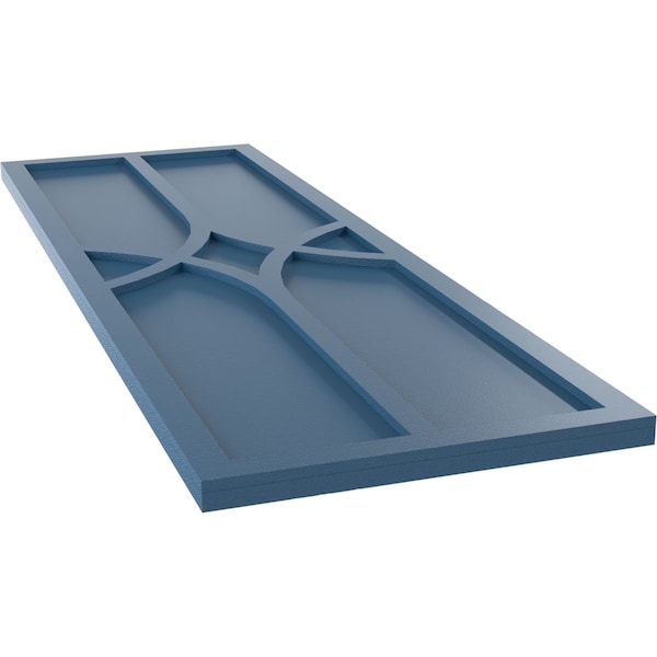 Ekena Millwork True Fit PVC Cedar Park Fixed Mount Shutters, Sojourn Blue, 12W x 59H, PR - TFP001CP12X059HB