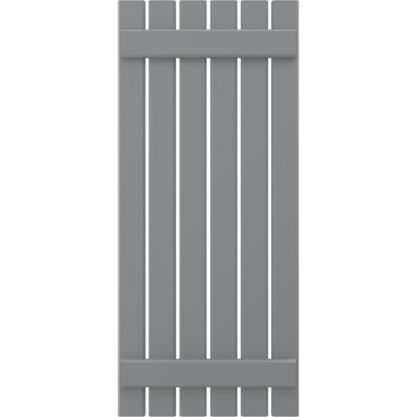Ekena Millwork Americraft 6-Board (2 Batten) Exterior Real Wood Spaced Board-n-Batten Shutters, ARW101SB623X71CHH, PR - ARW101SB623X71CHH