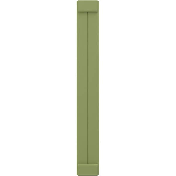 Ekena Millwork Americraft 2-Board Exterior Wood Joined Board-n-Batten Shutters w/ End Batten, ARW103BB207X40MGH, PR - ARW103BB207X40MGH