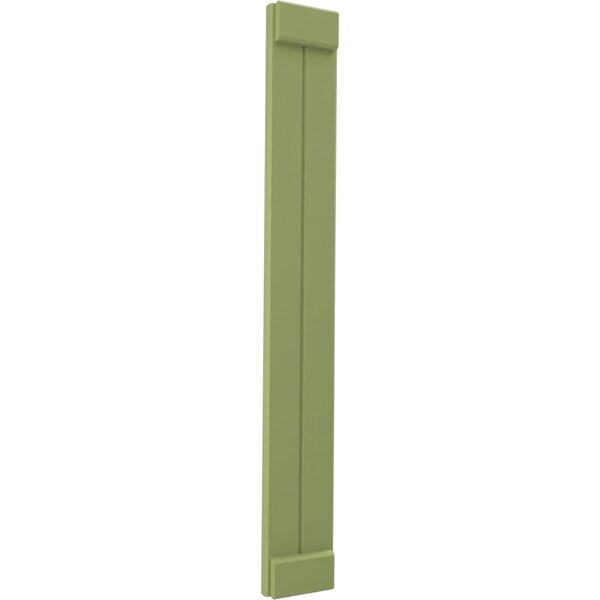 Ekena Millwork Americraft 2-Board Exterior Wood Joined Board-n-Batten Shutters w/ End Batten, ARW103BB207X40MGH, PR - ARW103BB207X40MGH