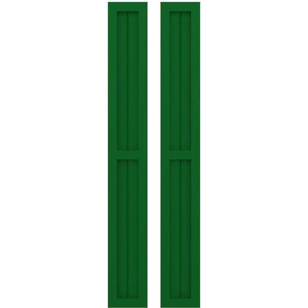 Ekena Millwork Americraft 2-Board Exterior Wood 2 Equal Panel Framed Board-n-Batten Shutters, ARW101BF207X78HGH, PR - ARW101BF207X78HGH