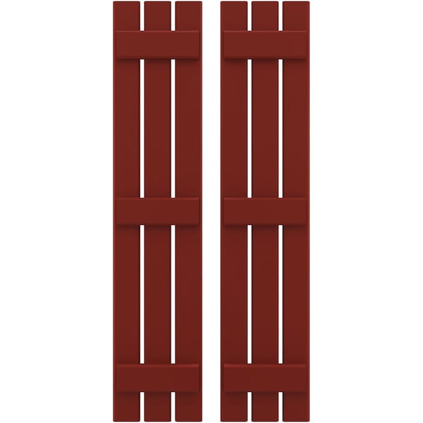 Ekena Millwork Americraft 3-Board (3 Batten) Exterior Real Wood Spaced Board-n-Batten Shutters, ARW401SB311X48MRH, PR - ARW401SB311X48MRH