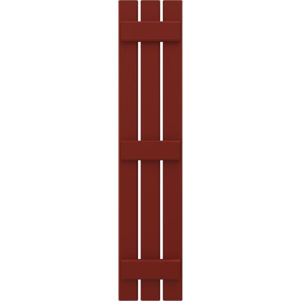 Ekena Millwork Americraft 3-Board (3 Batten) Exterior Real Wood Spaced Board-n-Batten Shutters, ARW401SB311X48MRH, PR - ARW401SB311X48MRH