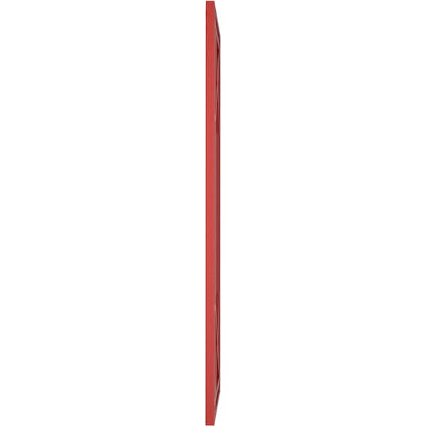 Ekena Millwork True Fit PVC Bungalow Fixed Mount Shutters, Fire Red, 15W x 63H, PR - TFP001BG15X063BR