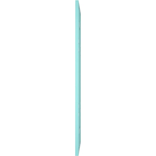 Ekena Millwork True Fit PVC Hastings Fixed Mount Shutters, Pure Turquoise, 15W x 38H, PR - TFP001HS15X038PT