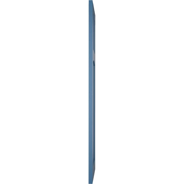 Ekena Millwork True Fit PVC San Miguel Mission Style Fixed Mount Shutters, Sojourn Blue, 12W x 57H, PR - TFP001SM12X057HB