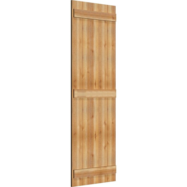 Ekena Millwork Joined Board-n-Batten Shutters, Rough Sawn Western Red Cedar, 26 7/8W x 76H, PR - RBJ06S26X076RWR