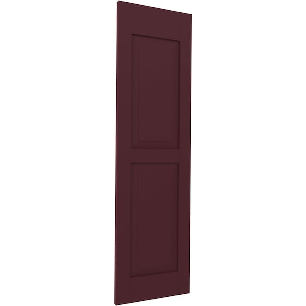 Ekena Millwork Americraft 2 Equal Raised Panel Exterior Real Wood Shutters, RW101RP15X51WRH, PR - RW101RP15X51WRH
