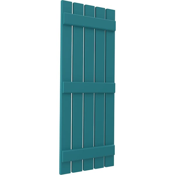 Ekena Millwork Americraft 5-Board (3 Batten) Exterior Real Wood Spaced Board-n-Batten Shutters, ARW401SB519X79ANH, PR - ARW401SB519X79ANH