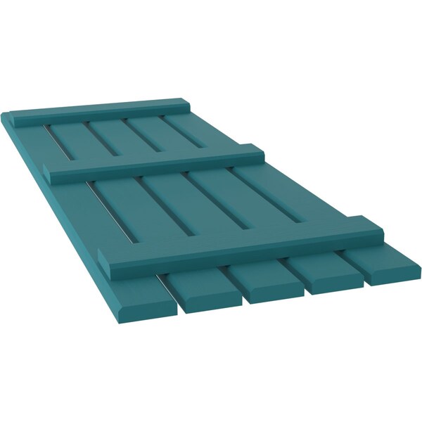 Ekena Millwork Americraft 5-Board (3 Batten) Exterior Real Wood Spaced Board-n-Batten Shutters, ARW401SB519X79ANH, PR - ARW401SB519X79ANH