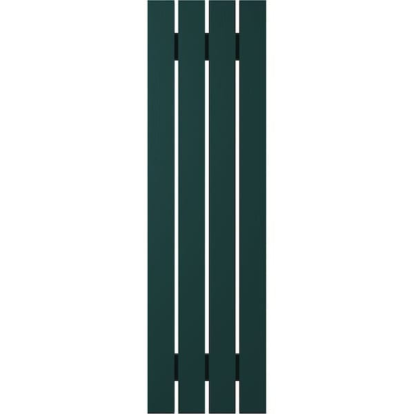 Ekena Millwork Americraft 4-Board (2 Batten) Exterior Real Wood Spaced Board-n-Batten Shutters, ARW101SB415X46FGH, PR - ARW101SB415X46FGH