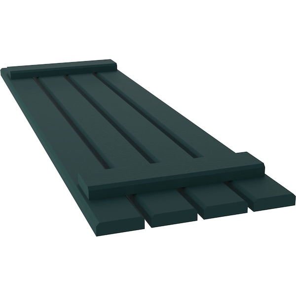 Ekena Millwork Americraft 4-Board (2 Batten) Exterior Real Wood Spaced Board-n-Batten Shutters, ARW101SB415X46FGH, PR - ARW101SB415X46FGH