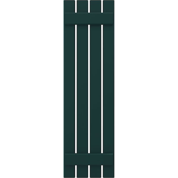 Ekena Millwork Americraft 4-Board (2 Batten) Exterior Real Wood Spaced Board-n-Batten Shutters, ARW101SB415X46FGH, PR - ARW101SB415X46FGH