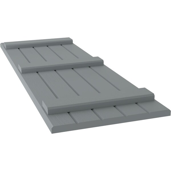 Ekena Millwork Americraft 5-Board (3 Batten) Exterior Real Wood Joined Board-n-Batten Shutters, ARW401BB518X49CHH, PR - ARW401BB518X49CHH