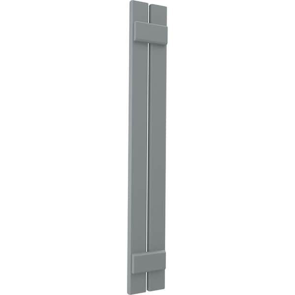 Ekena Millwork Americraft 2-Board (2 Batten) Exterior Real Wood Spaced Board-n-Batten Shutters, ARW101SB207X37CHH, PR - ARW101SB207X37CHH