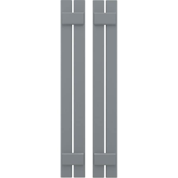 Ekena Millwork Americraft 2-Board (2 Batten) Exterior Real Wood Spaced Board-n-Batten Shutters, ARW101SB207X37CHH, PR - ARW101SB207X37CHH