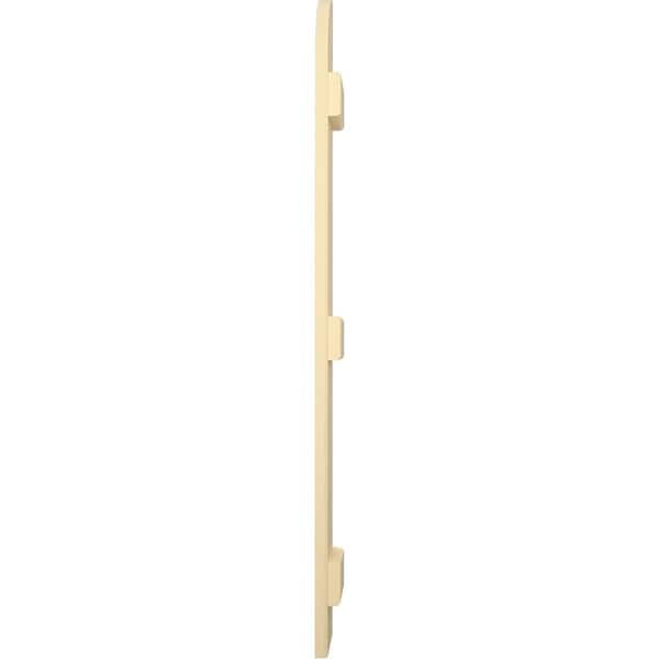 Ekena Millwork Americraft 2-Board (3 Batten) Wood Joined Board-n-Batten Shutters w/ Arch Top, ARW401BQ207X54NTH, PR - ARW401BQ207X54NTH