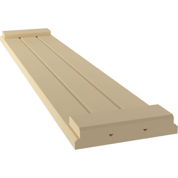 Ekena Millwork Americraft 3-Board Exterior Wood Joined Board-n-Batten Shutters w/ End Batten, ARW103BB311X63NTH, PR - ARW103BB311X63NTH