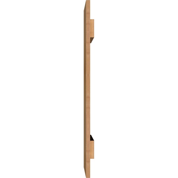 Ekena Millwork Spaced Board-n-Batten Shutters, Rough Sawn Western Red Cedar, 17 1/8W x 33H, PR - RBS06S17X033RWR