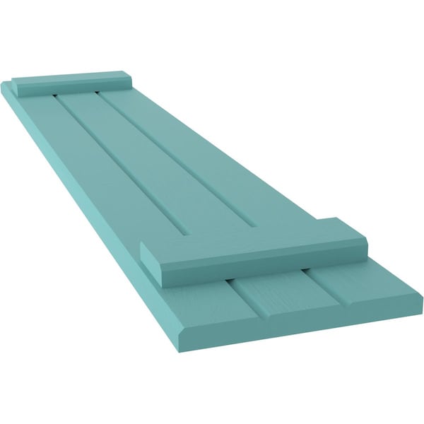 Ekena Millwork Americraft 3-Board (2 Batten) Exterior Real Wood Joined Board-n-Batten Shutters, ARW101BB311X31PTH, PR - ARW101BB311X31PTH