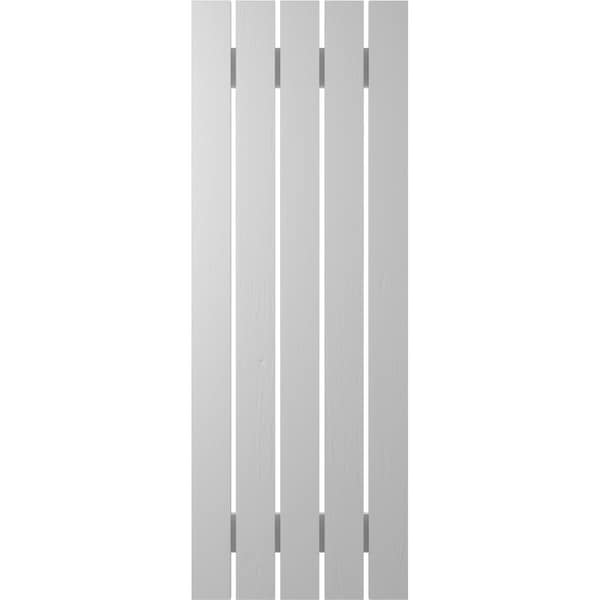 Ekena Millwork Americraft 5-Board (2 Batten) Exterior Real Wood Spaced Board-n-Batten Shutters, ARW101SB519X48PRH - ARW101SB519X48PRH