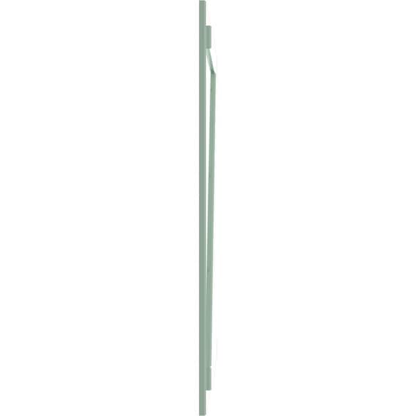 Ekena Millwork True Fit PVC, Four Board Joined Board-n-Batten Shutters w/Z-Bar, Seaglass , 21 1/2W x 32H, PR - TFP102BBF21X032SG