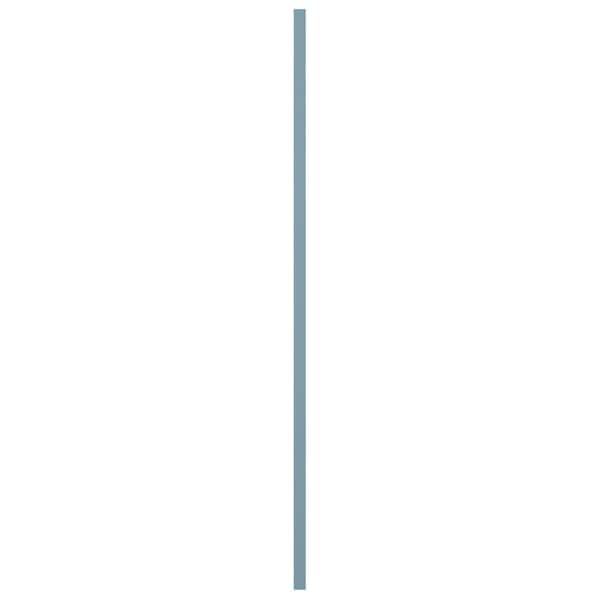 Ekena Millwork True Fit PVC Farmhouse/Flat Panel Combination Fixed Mount Shutters, Peaceful Blue, 15W x 42H, PR - TFP101FC15X042SB
