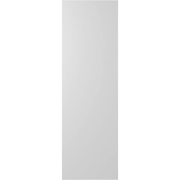 Ekena Millwork True Fit PVC Farmhouse/Flat Panel Combination Fixed Mount Shutters, Peaceful Blue, 15W x 42H, PR - TFP101FC15X042SB