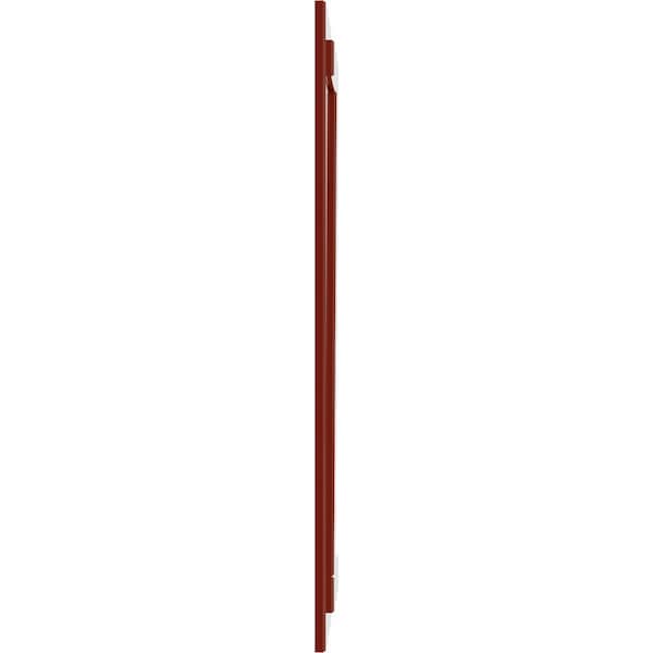 Ekena Millwork True Fit PVC Two Board Joined Board-n-Batten Shutters w/Z-Bar, Fire Red , 10 3/4W x 51H, PR - TFP102BBF11X051BR