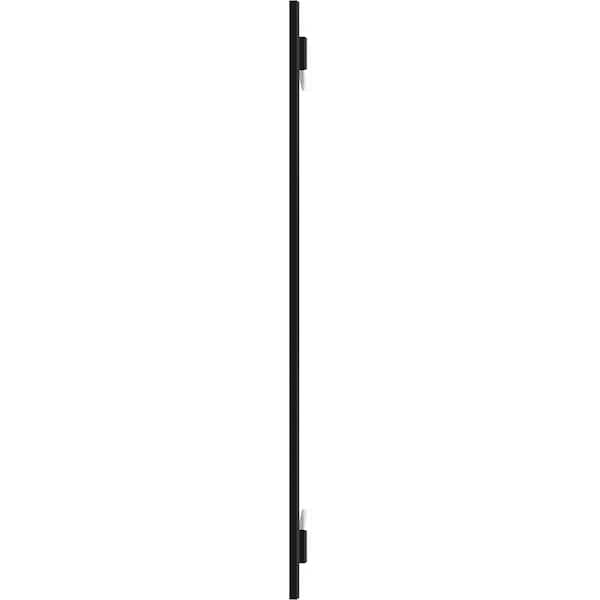 Ekena Millwork True Fit PVC Two Board Joined Board-n-Batten Shutters, Black, 10 3/4W x 74H, PR - TFP101BBF11X074BL