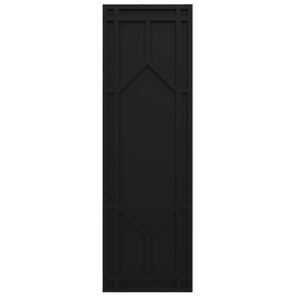 Ekena Millwork True Fit PVC Shaker Fixed Mount Shutters, Black, 12W x 72H, PR - TFP001SK12X072BL