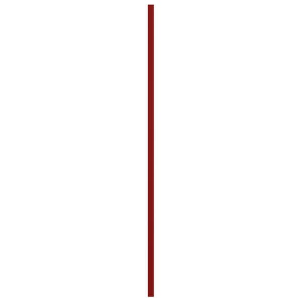 Ekena Millwork True Fit PVC Single Panel Herringbone Modern Style Fixed Mount Shutters, Fire Red, 15W x 78H, PR - TFP001HB15X078BR